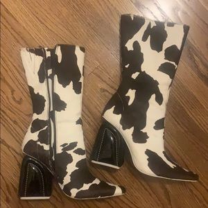 Jeffery Campbell cowhide boots